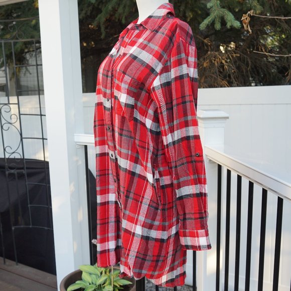 Denver Hayes Red Plaid Button Down Shirt - Picture 2 of 5
